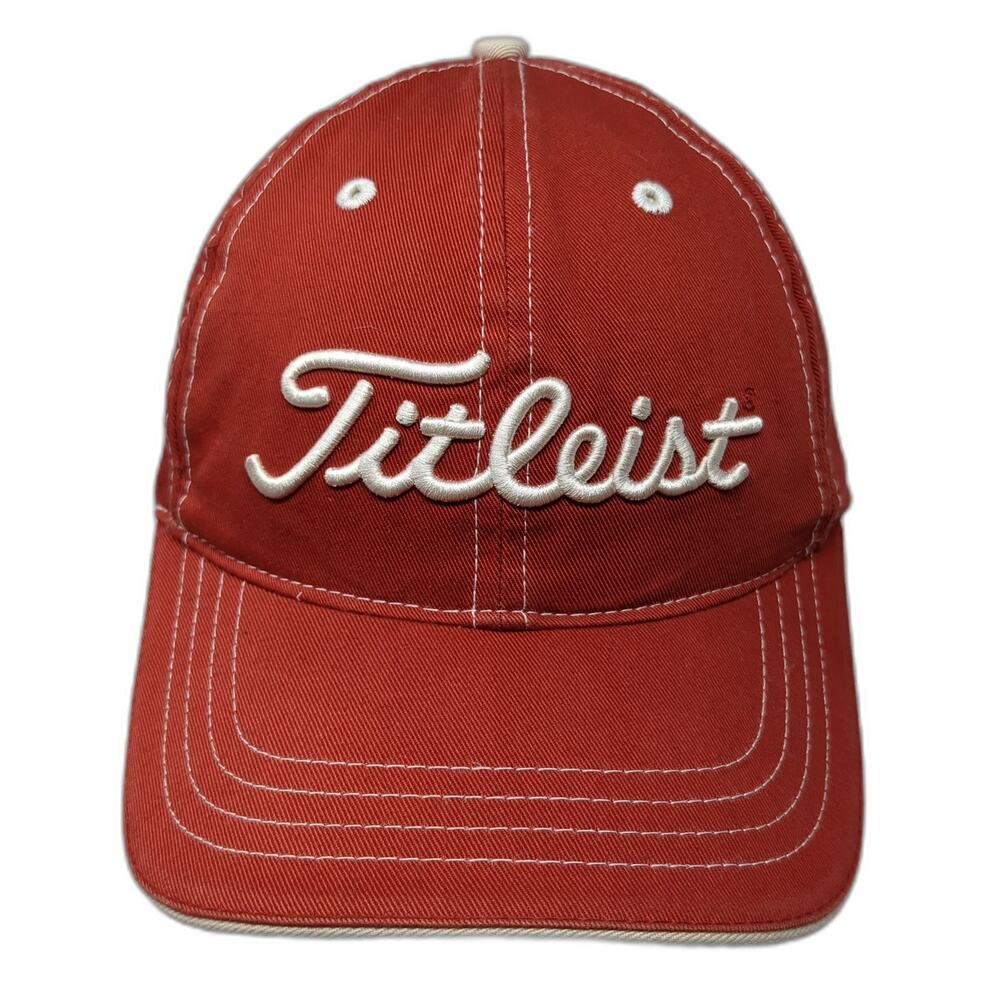 Fitleist Since 1932 Slideback Baseball Cap Red One Size Adjustable Embroidered